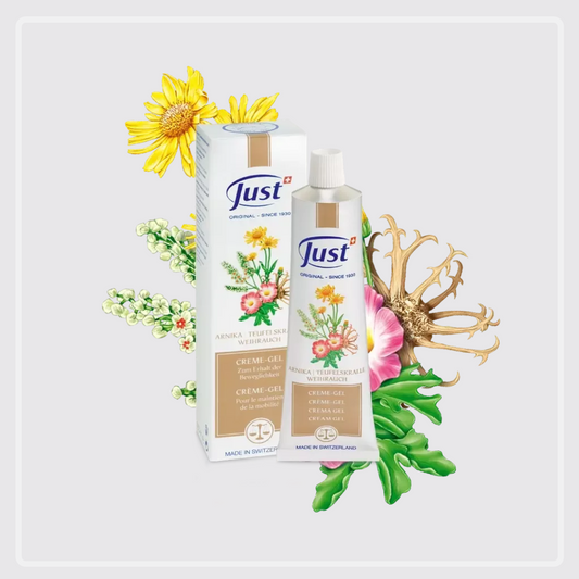 Just Arnica Cream Gel supports flexibility reduces stiffness and relieves tension after exercise
