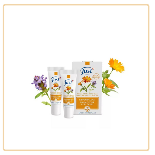 Just Lip Balm with calendula self heal and lemon balm for smooth lips