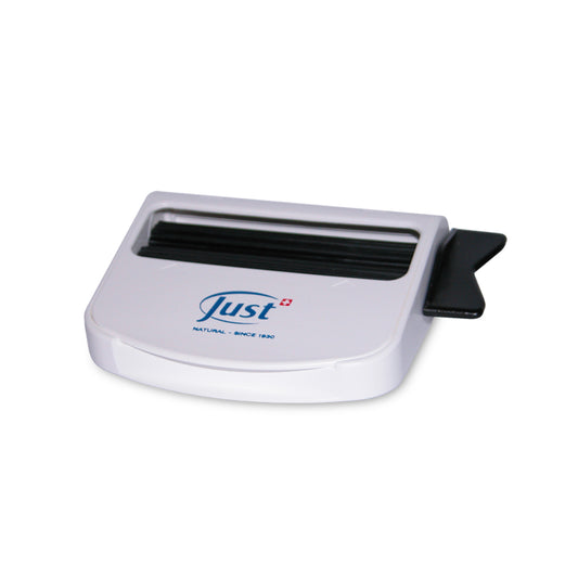 Just Tubo Press Swiss made tool for efficiently dispensing product from tubes.