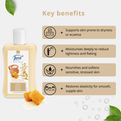Shower Gel Honey, Rice, Milk and Oat