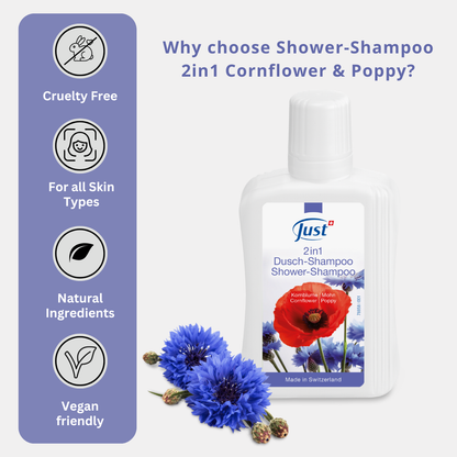 Shower-Shampoo 2in1 Cornflower & Poppy