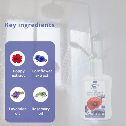 Shower-Shampoo 2in1 Cornflower & Poppy