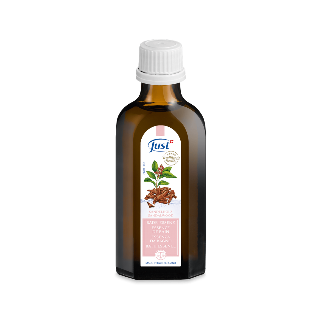 Bath Essence Sandalwood Swiss luxurious bath oil for relaxation and skin nourishment