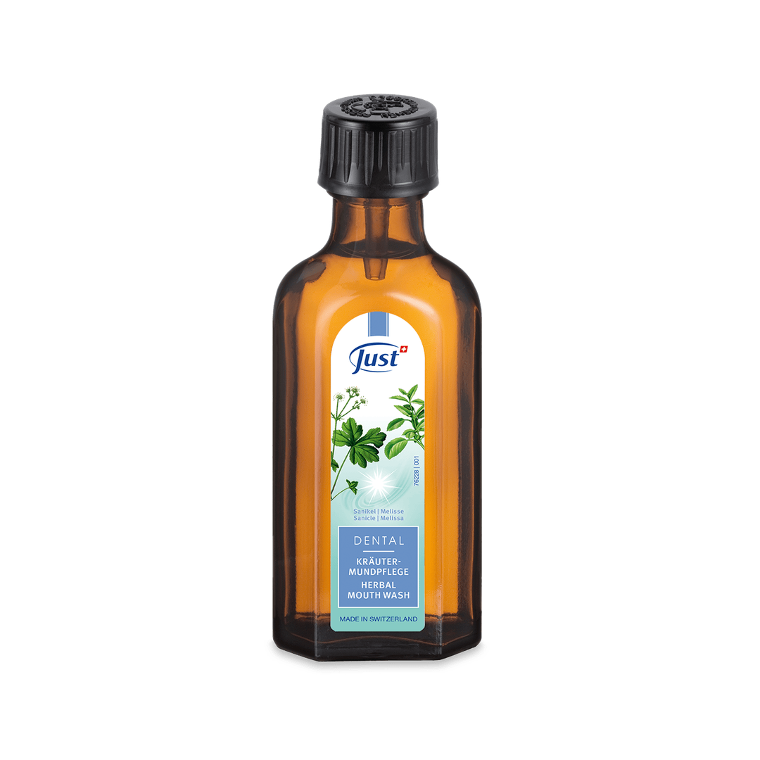 Herbal Mouth Wash Swiss herbal oral care with sanicle lemon balm and peppermint extracts