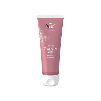 Vital Just Cleansing Gel – Just Australia facial cleanser with edelweiss, alpine rose and Provence rose extracts